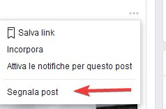 Segnala post Segnala post Facebook
