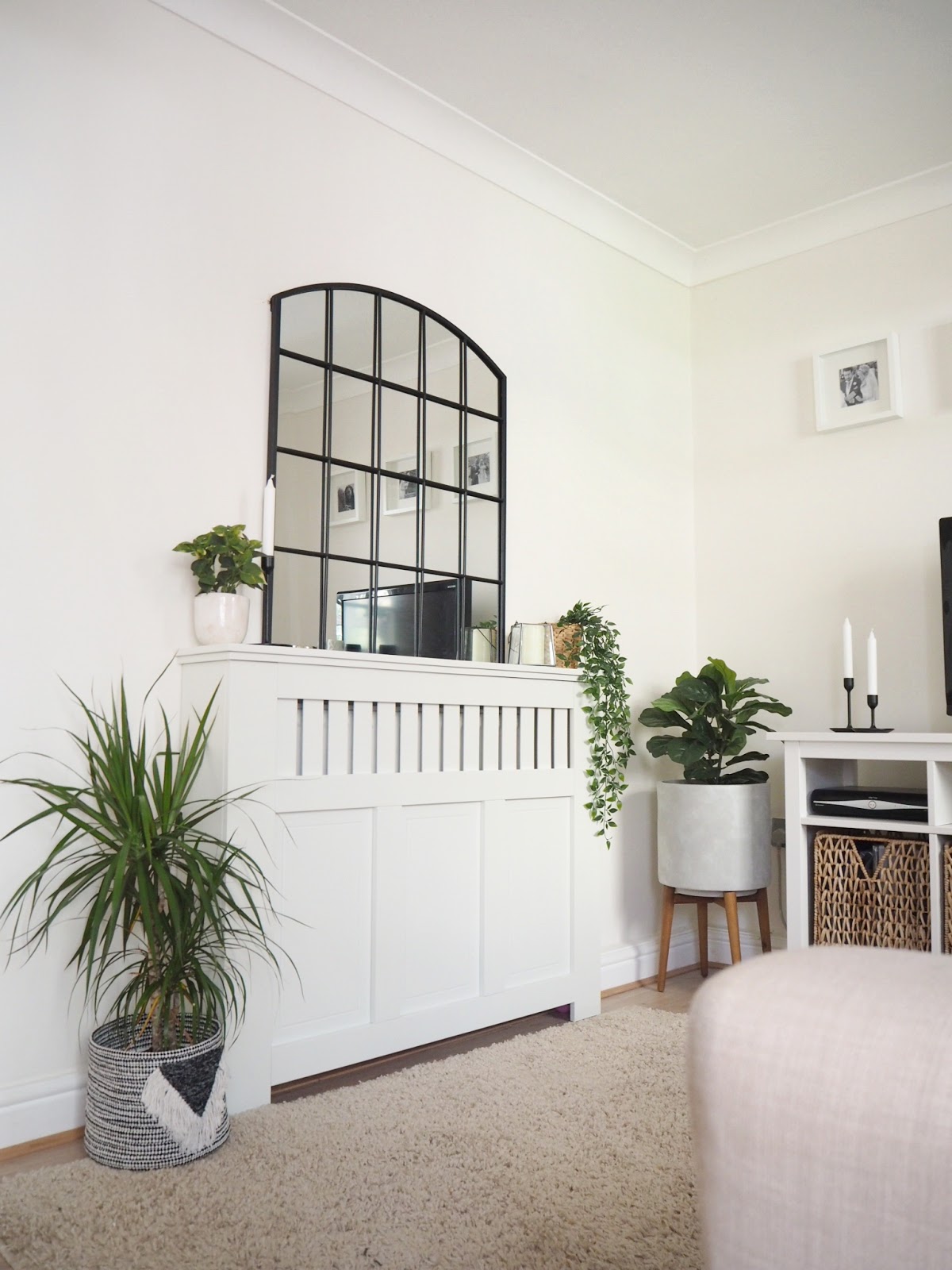 Three ways to style A radiator cover Dove Cottage