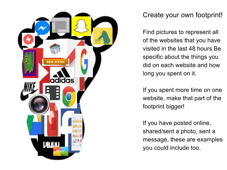 Dora: Digital Footprint activity