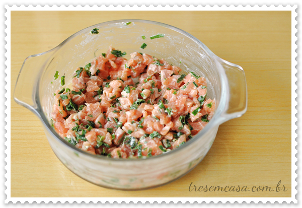 tartar de salmão