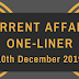Current Affairs One-Liner: 10th December 2019