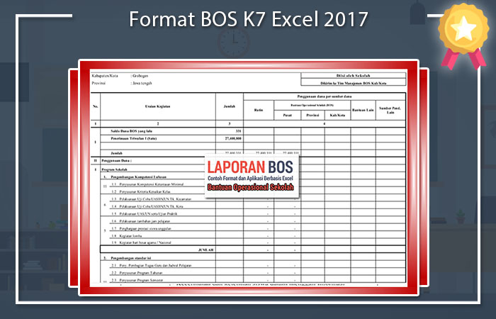 Format BOS K7 Excel 2017 Format BOS K7 Excel