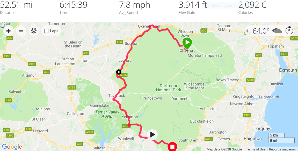 dartmoor cycle routes