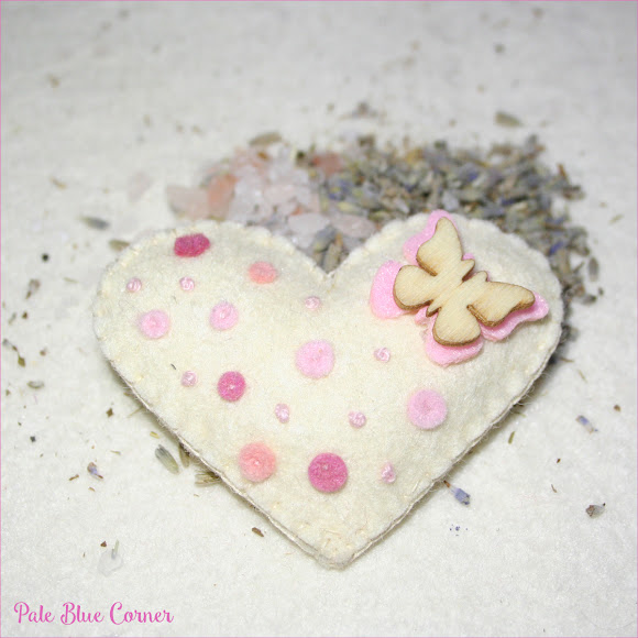 Lavender Filled Felt Hearts for Valentine's Day