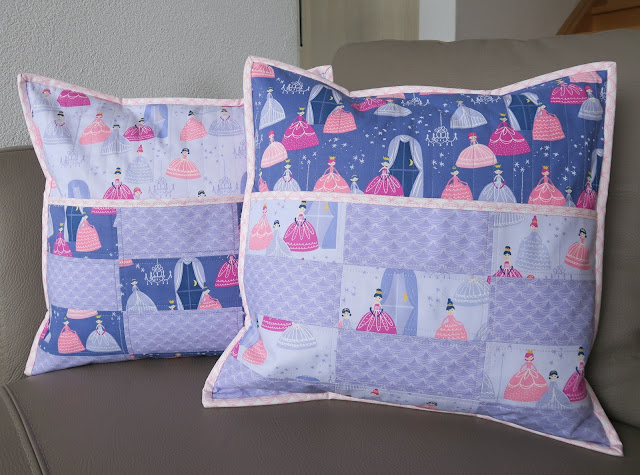 Luna Lovequilts - Quilted reading cushions / pillows in Moda Once Upon a Time collection