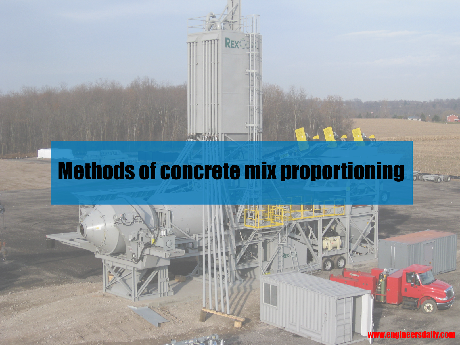 Explained Concrete Mixed Proportioning Methods Engineersdaily Free