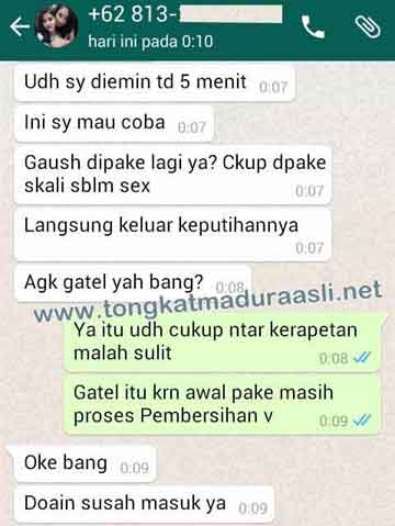 tongkat madura Testi Tongkat madura