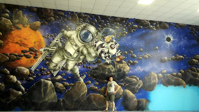 Maowanie bawialni Malowanie bawialni, aranżacja sali zabaw dla dzieci, mural ścienny w sali zabaw, graffiti 3D