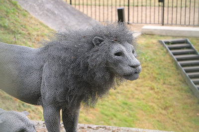 Model lion at the Tower of London