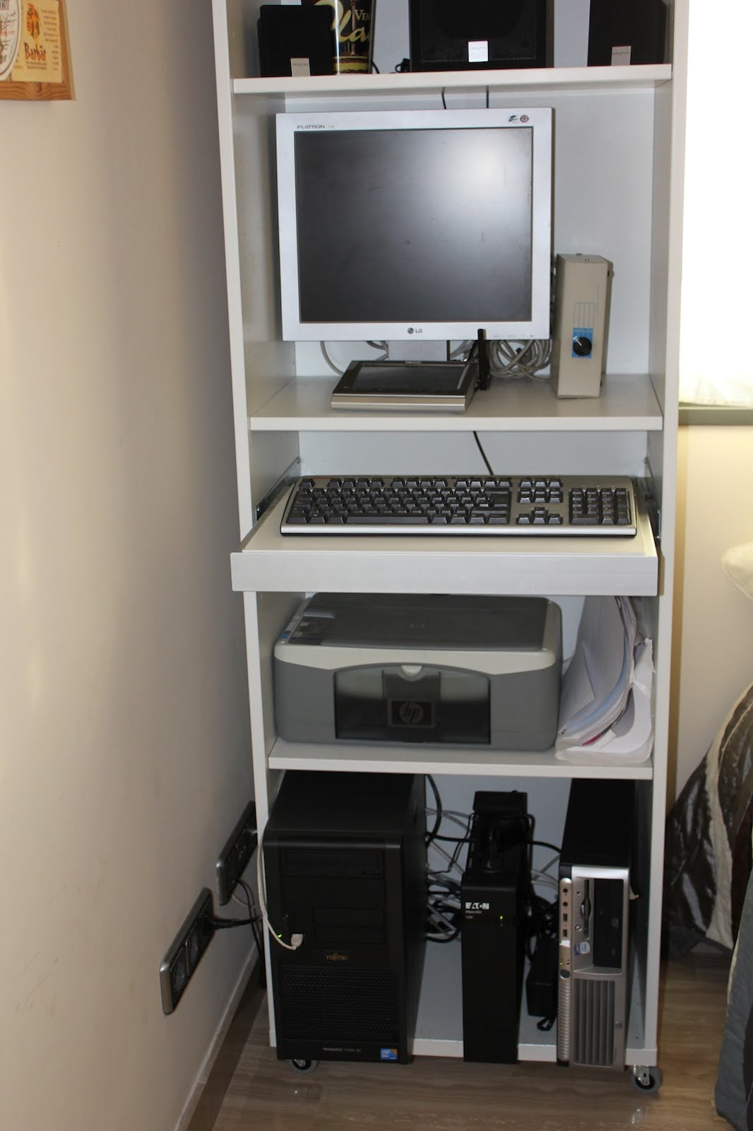 Building a computers rack with Besta shelf unit Get Home Decorating