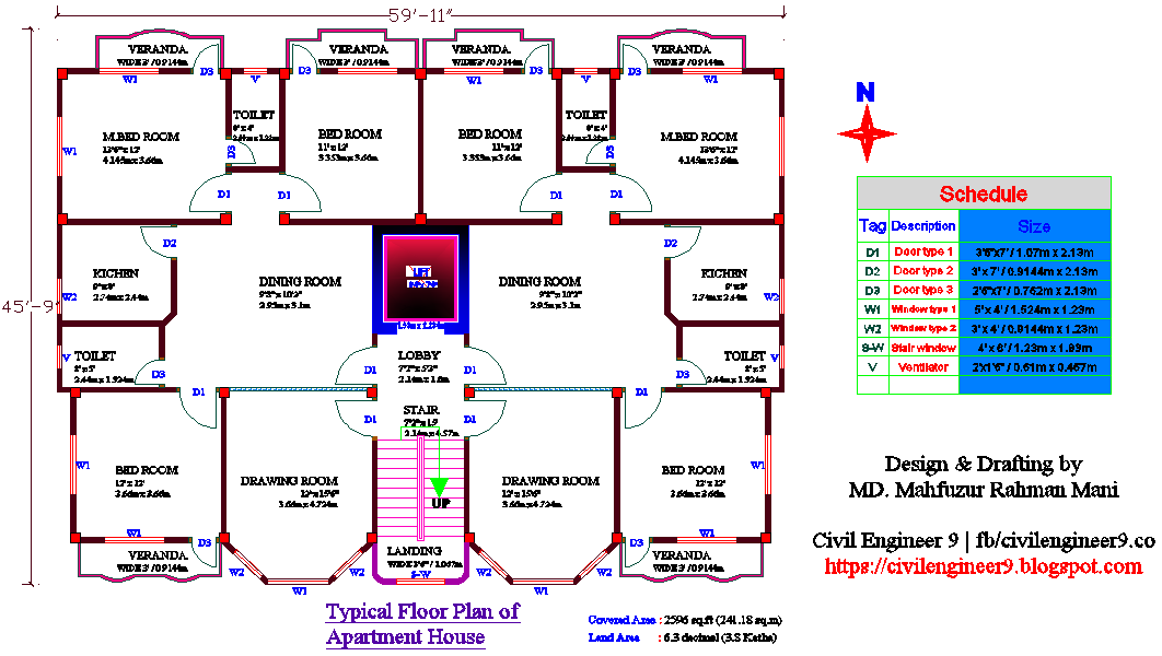 AutoCAD 2D Floor Plan