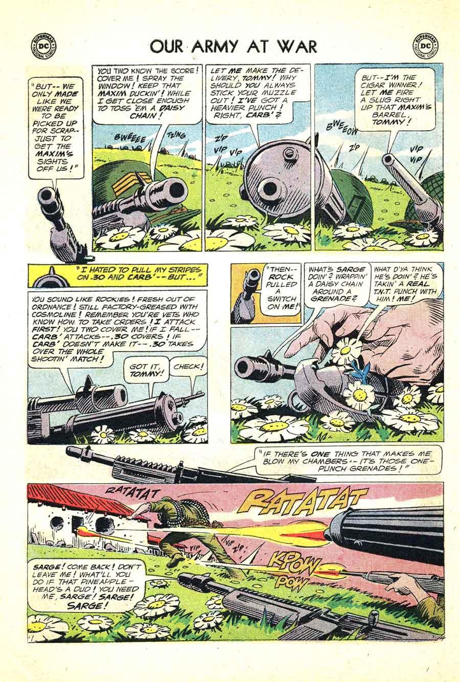 Our Army at War #146 dc 1960s silver age comic book page art by Joe Kubert