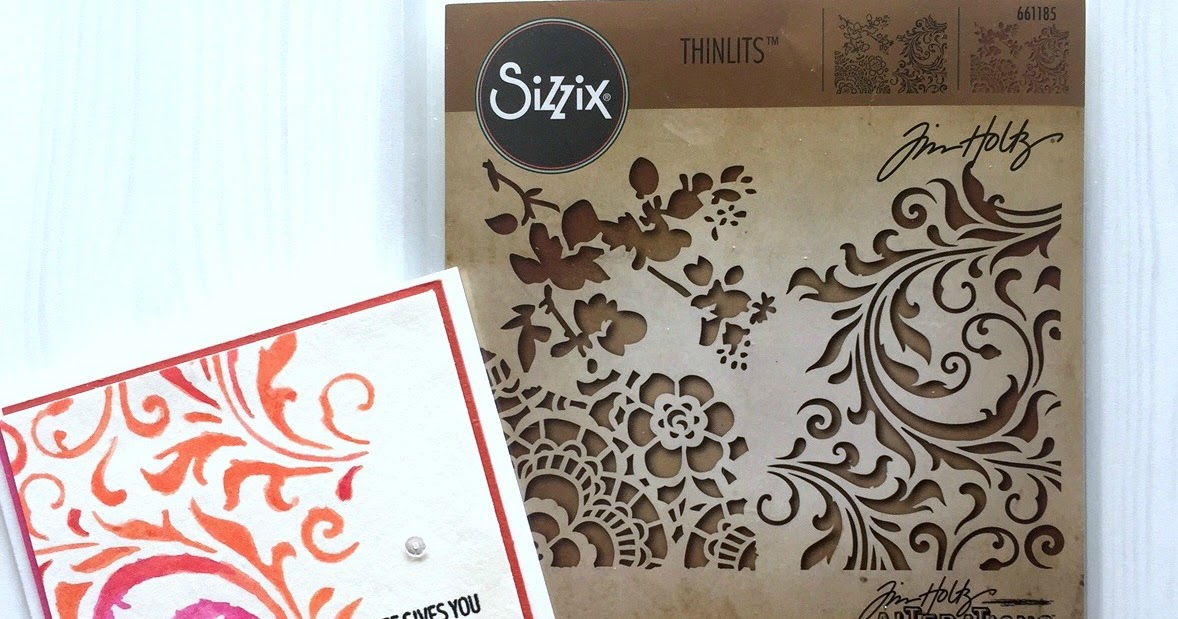 Cards By Regina Easy Card Using A Die As A Stencil