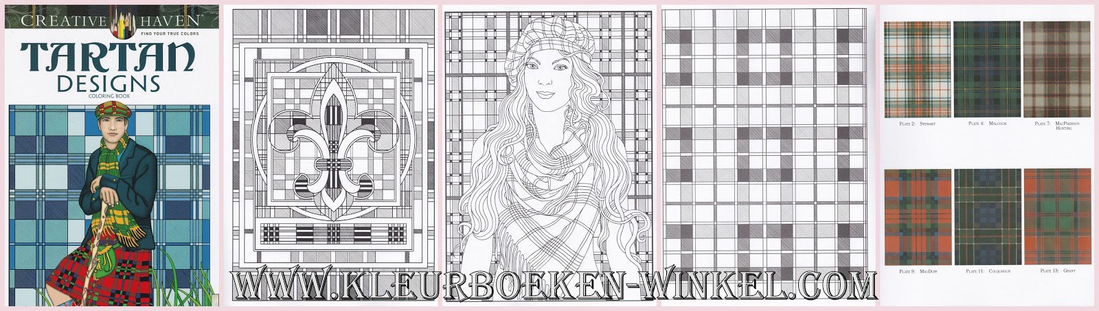 kleurboek tartan designs kleurboek tartan designs