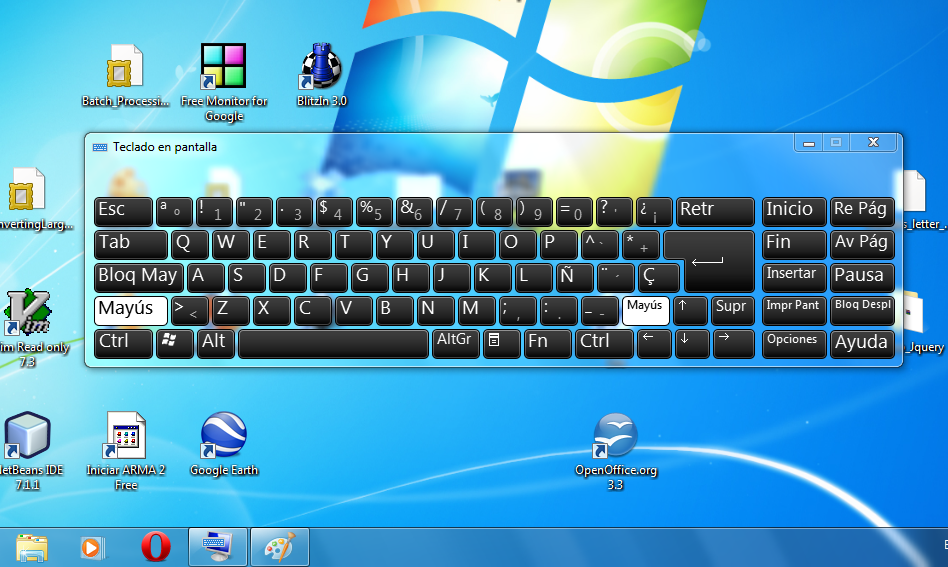También bibliotecario Asociación Desarrollando Webs Dinámicas: Quitar teclado en pantalla de Windows 7
