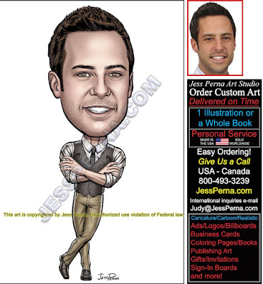 Leaning Man Cartoon Sell More Houses Ad