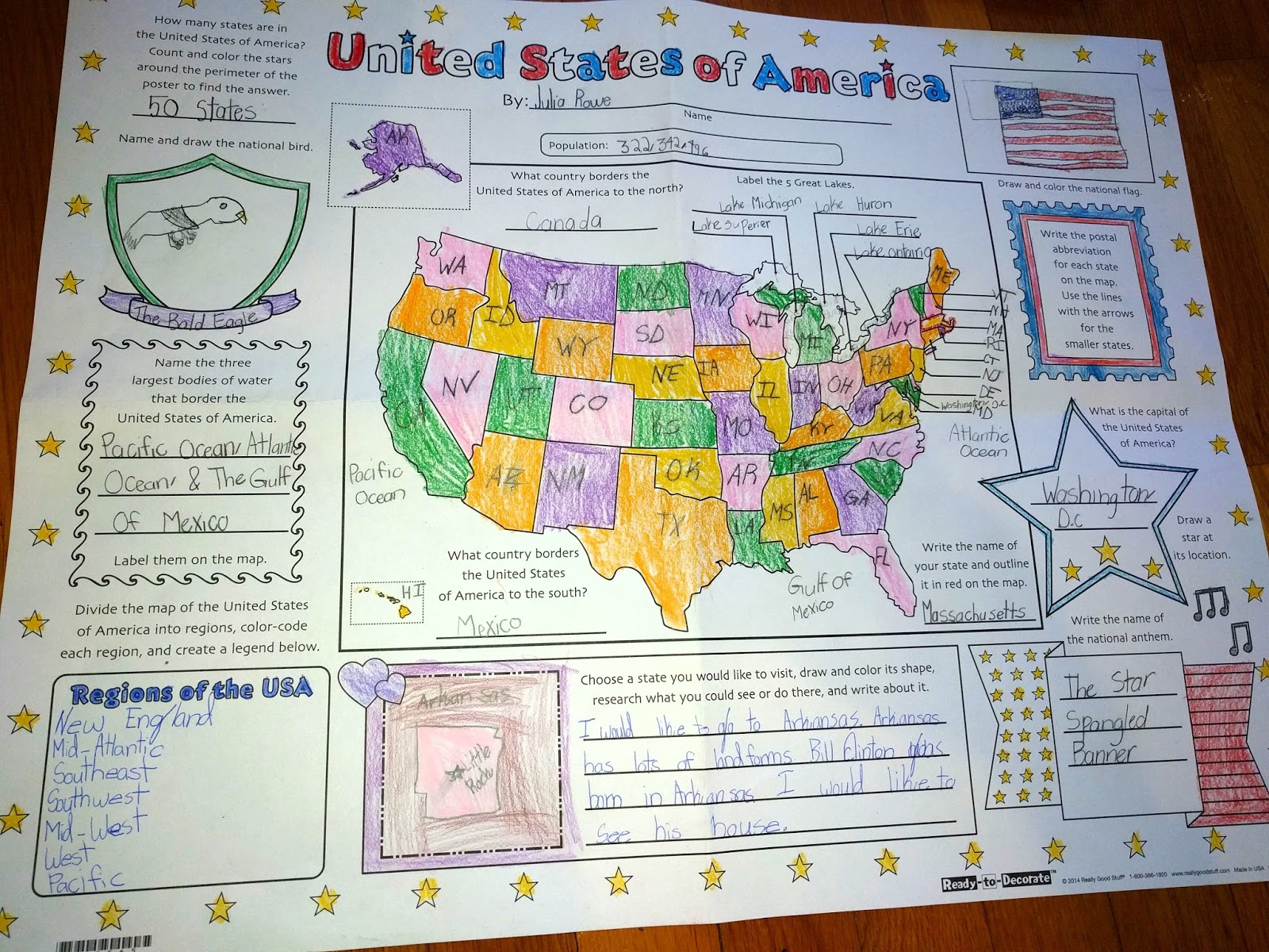 Tales from the Rowe Household: The United States Map, Again