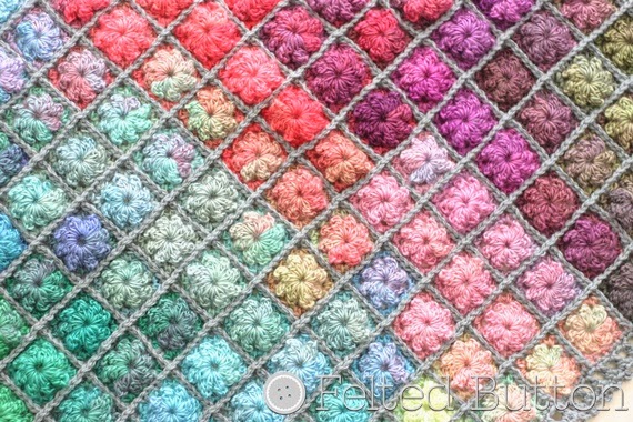 Painted Pixels Blanket Crochet Pattern by Susan Carlson of Felted Button