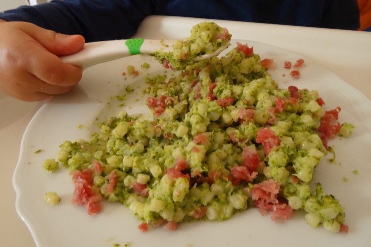 Ricetta pasta per bambini broccoli e prosciutto crudo Piccole buone