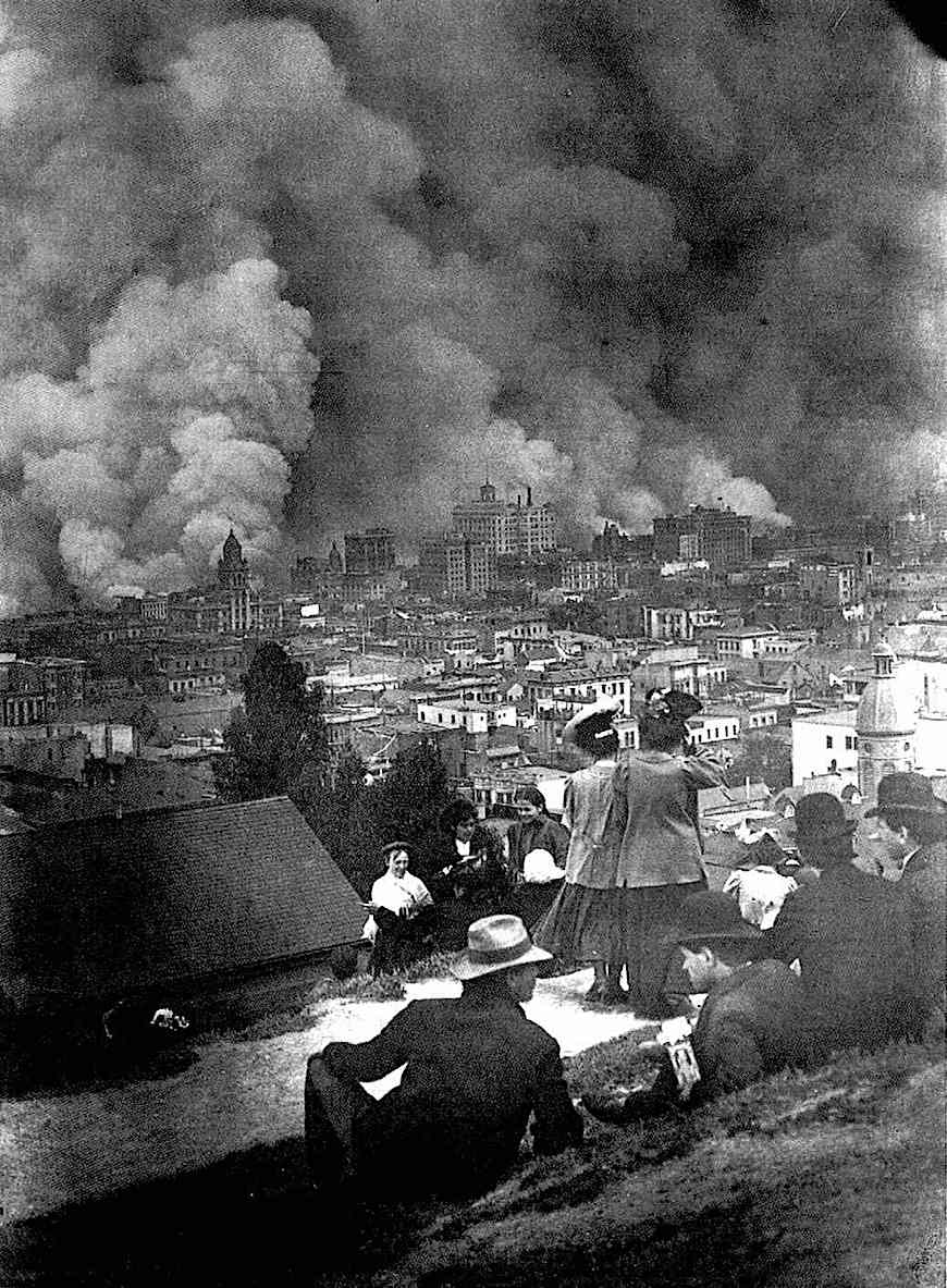 Arnold Genthe 1906 San Francisco earthquake an Arnold Genthe photo of the 1906 San Francisco earthquake and fire