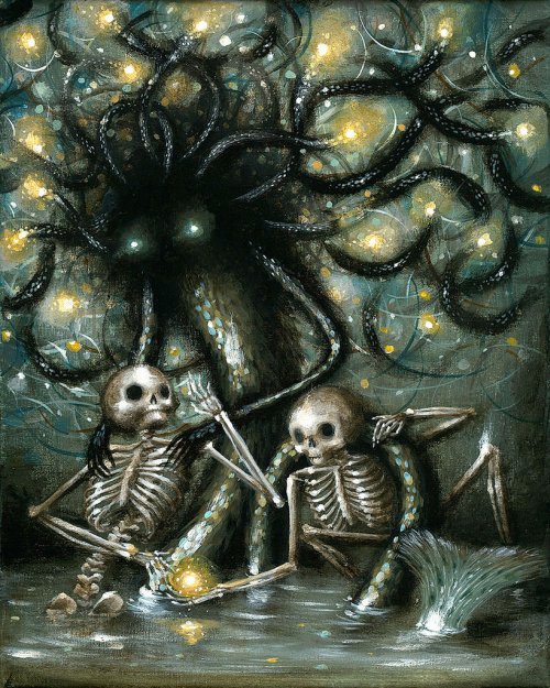 Jason Limon arte pinturas surreais macabras bizarras sombrio terror
