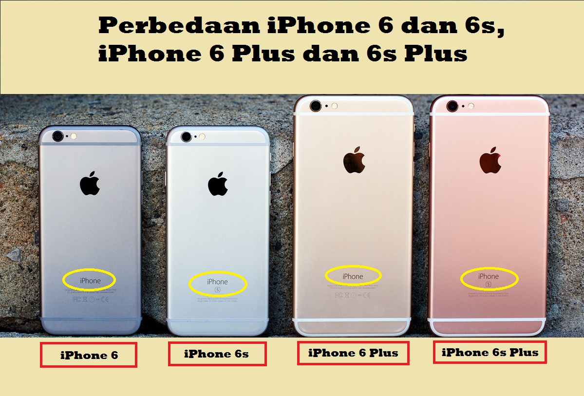 Gambar Perbedaan iPhone 6 dan iPhone 6S