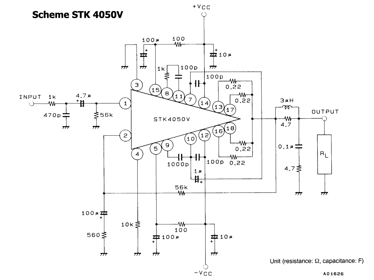 amplificador stk4050