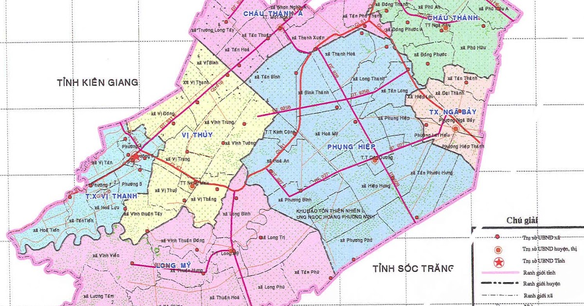 Bản đồ Xã Tân Phước Hưng, Huyện Phụng Hiệp, Tỉnh Hậu Giang - Bản đồ Hậu Giang