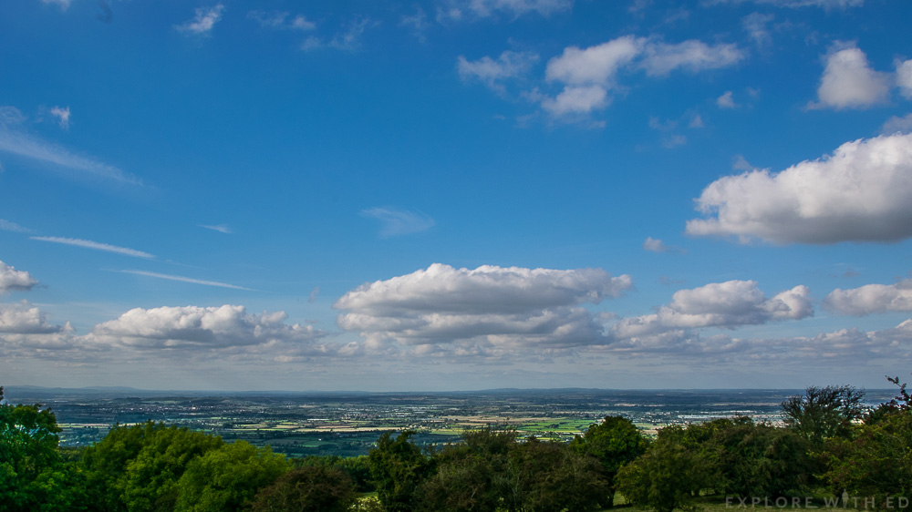 View from Broadway Tower in Worcestershire