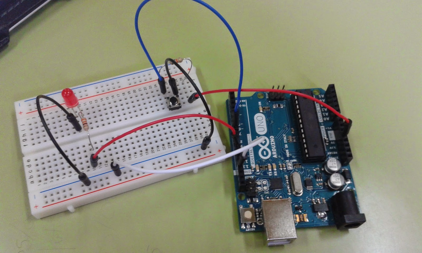 #portfoliovillamor: 3ª Práctica Arduino / Pulsador