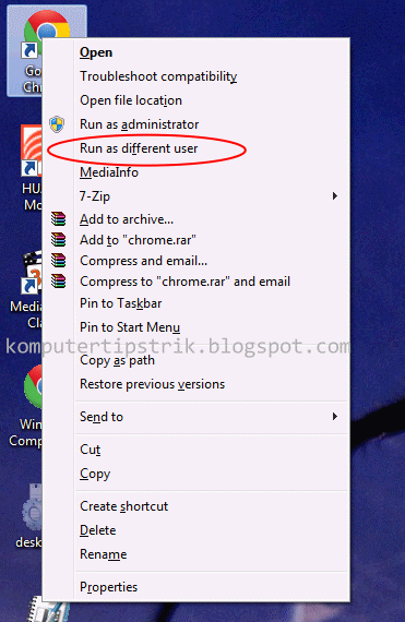 How To Show Run As Different User Menu In Windows - Computer