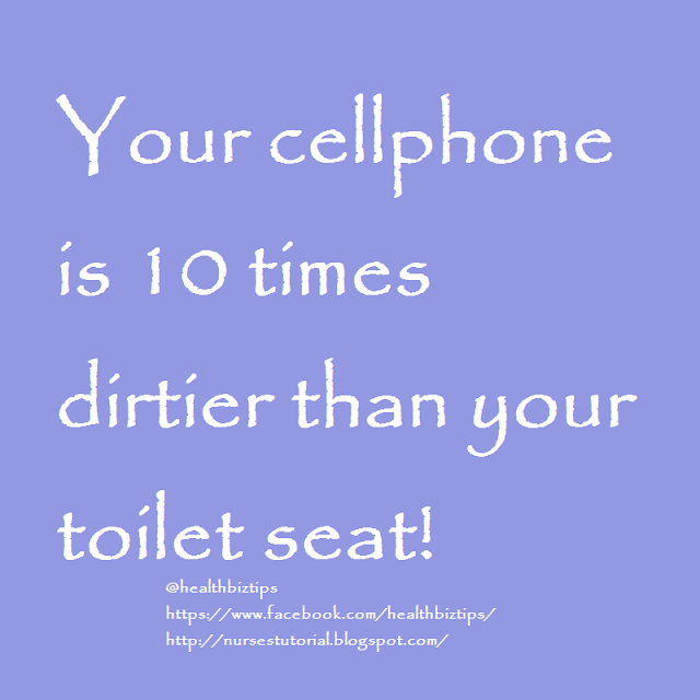 Your cellphone is 10 times dirtier than your toilet seat!