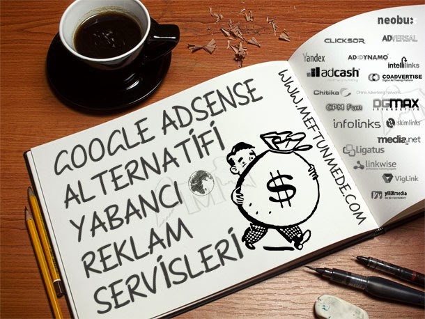 Google adsense alternatifi Yabanci Reklam servisleri