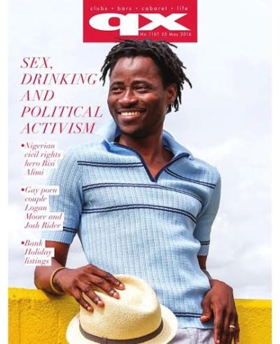 Nigerian gay rights activist Bisi Alimi covers May issue of London