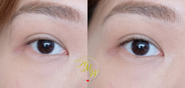 before and after photo of SNOE FLASH ON Instant Lash Extension Mascara KIT Review