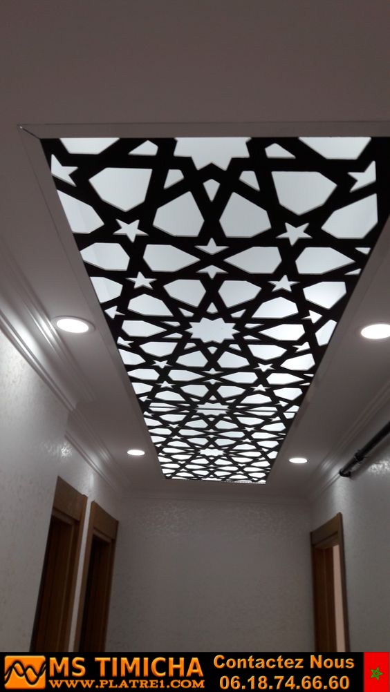 Top 10 Designs de plafonds suspendus et éclairage pour salon