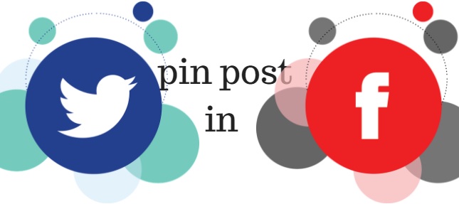 pin post in twitter and facebook