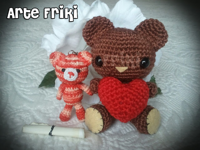 bear oso amigurumi heart corazon crochet ganchillo