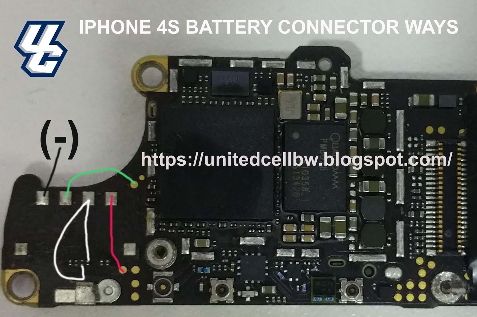 UNITED CELL MOBILE EXPERTS: iphone 4s battery connector ways