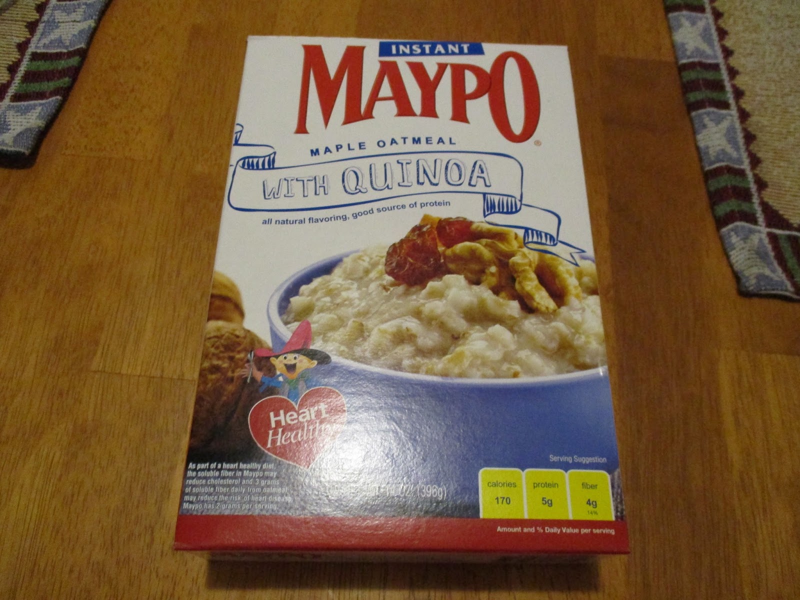 Missy's Product Reviews Maypo Instant Maple Oatmeal with Quinoa