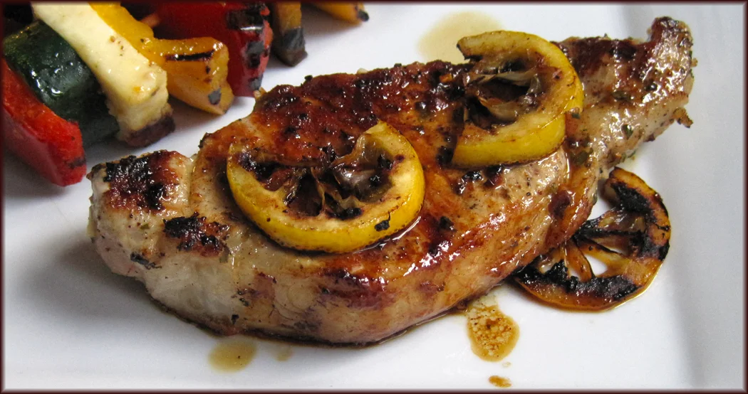 Pan-fried Pork with Lemon Garlic and Rosemary