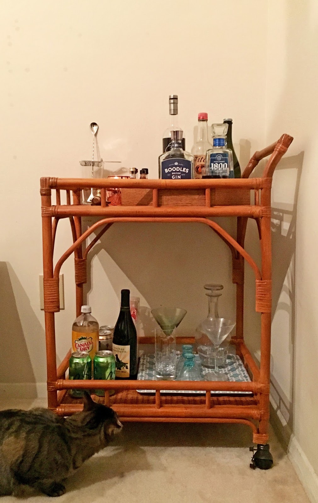 Looks Good from the Back Stuff I Like Bar Cart + Reading/Watching