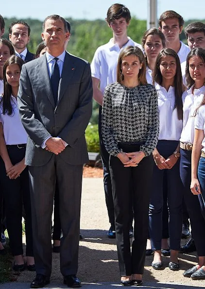 King Felipe and Queen Letizia attended an audience and  a minute's silence in memory of the victims in the French city of Nice, 