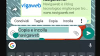 Copia e incolla su cellulari Android e iPhone