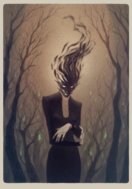 As sombrias e surreais ilustrações de terror de Lenka Simeckova Lenka Simeckova deviantart ilustrações sombrias terror surreal