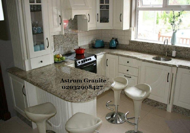 white galaxy quartz kitchen worktop
