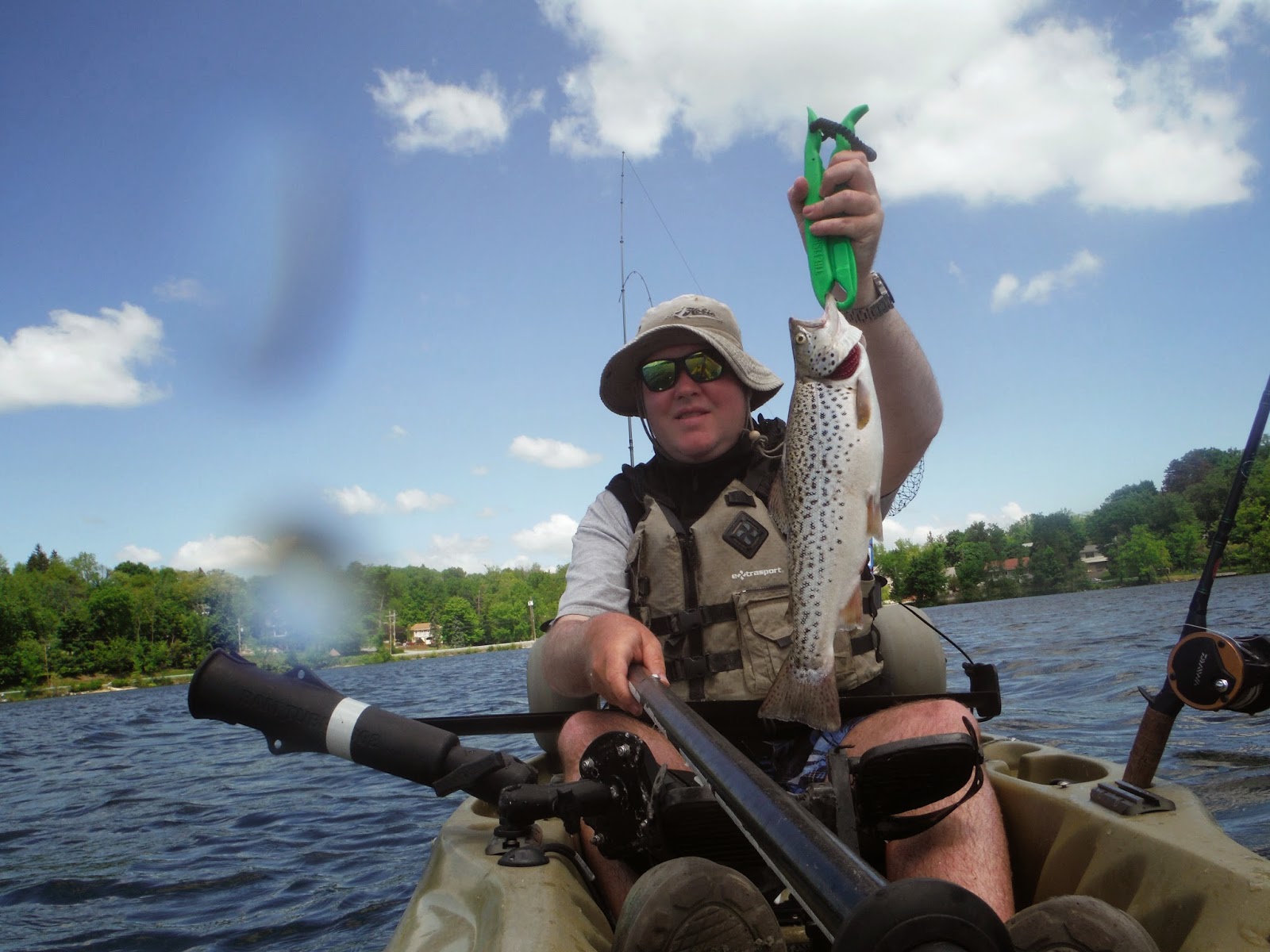 Long Island Kayak Angler Catskills Brown Trout and Smallmouth Bass