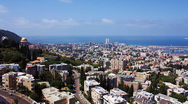 Parte alta da cidade de Haifa - Israel