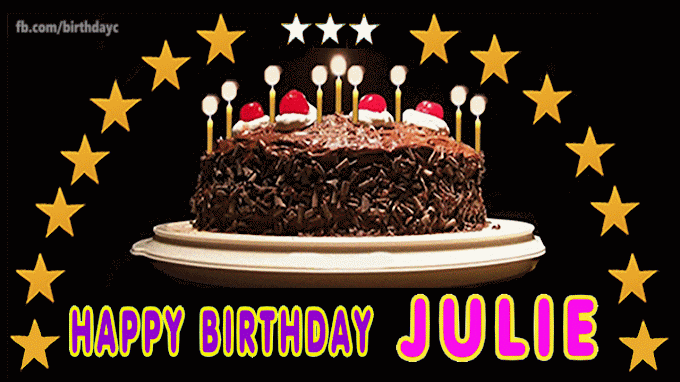 Happy Birthday JULIE images cakes