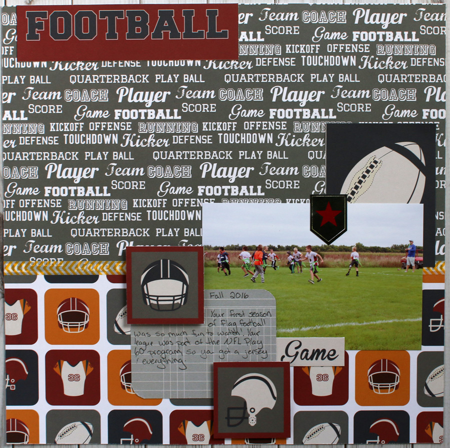 Taylor Stamped: Flag Football Layout